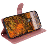 Motorola Moto G84 Læder Flip Cover m. Pung & Strop - Rose Gold