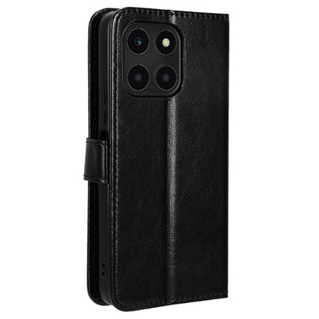 Honor X6a - EIDERWOOD Faux Leather Flip Cover m. Stropp - Svart
