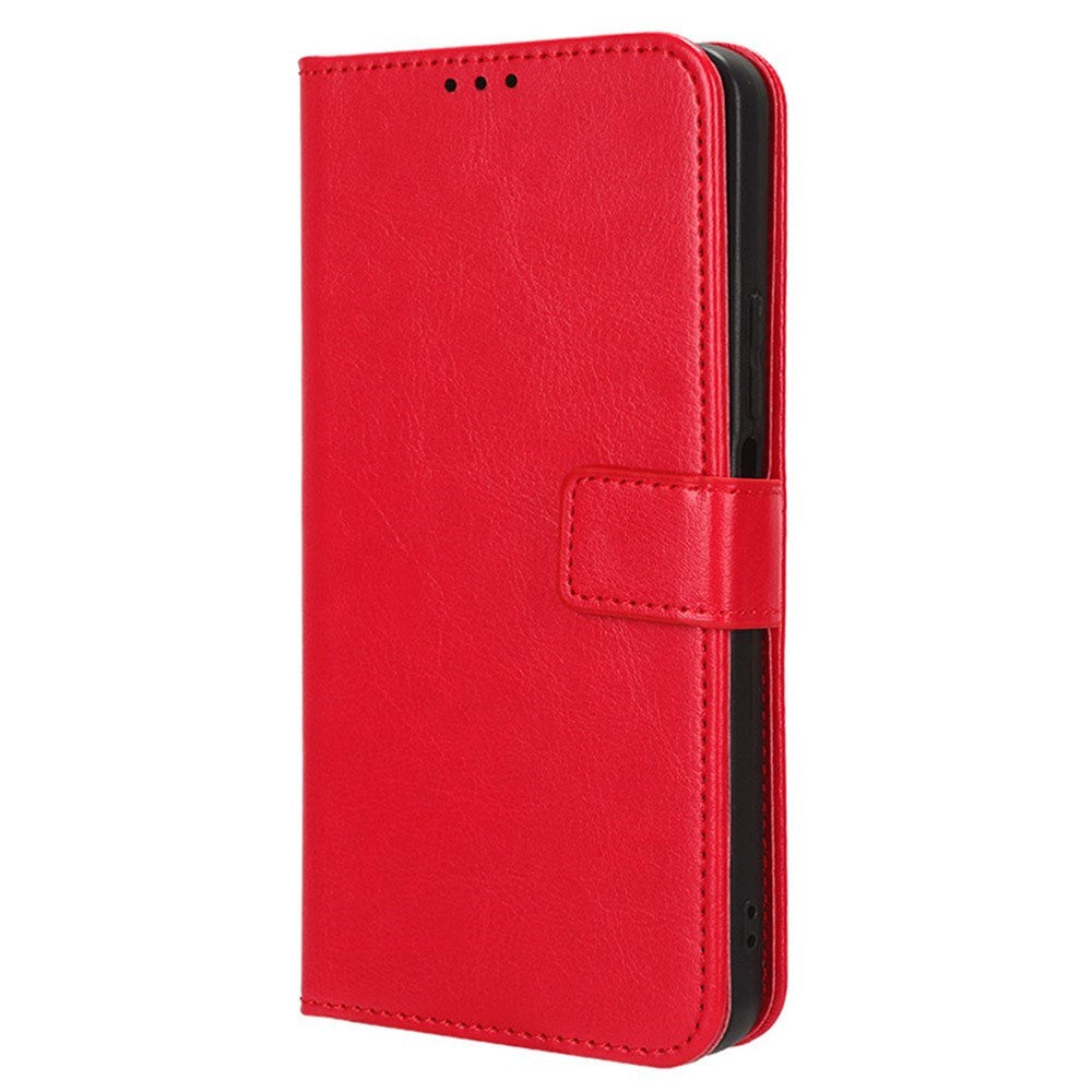 Honor X6a - EIDERWOOD Faux Leather Flip Cover m. Stropp - Rød