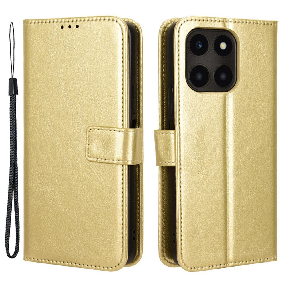 Honor X6a - EIDERWOOD Faux Leather Flip Cover m. Stropp - Gull