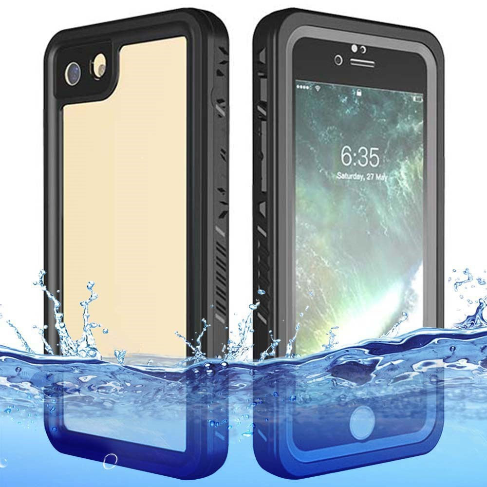 iPhone SE (2022 / 2020) / 8 / 7 Redpepper IP68 Vandtæt Case - Sort / Gennemsigtig