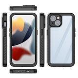 iPhone 15 Redpepper IP68 Vandtæt Case - Sort / Gennemsigtig