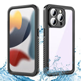 iPhone 15 Pro Max Redpepper IP68 Vandtæt Case - Sort / Gennemsigtig