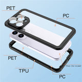 iPhone 15 Pro Max Redpepper IP68 Vandtæt Case - Sort / Gennemsigtig