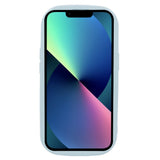 iPhone 13 fleksibelt plastdeksel m. Bølgekanter - Blå