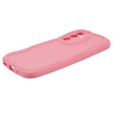 Samsung Galaxy A54 (5G) Fleksibelt Plastik Bagside Cover m. Bølget Kanter - Pink
