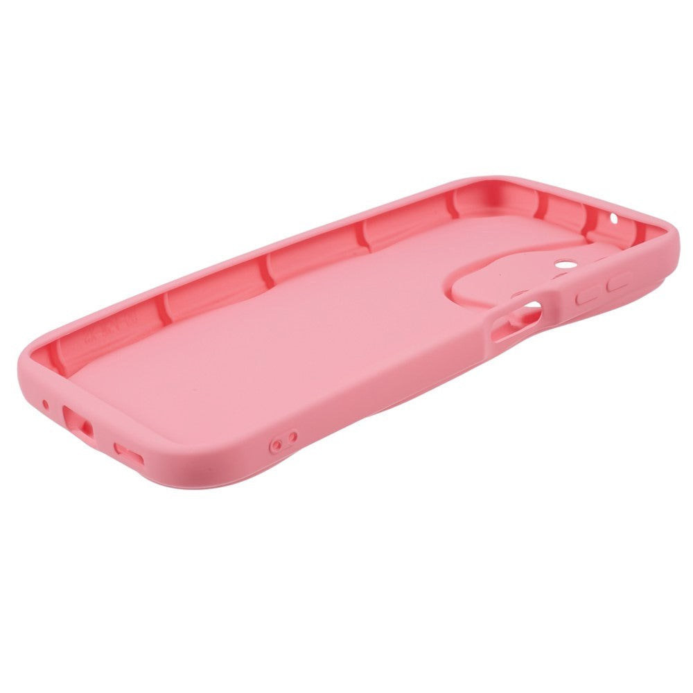 Samsung Galaxy A54 (5G) Fleksibelt Plastik Bagside Cover m. Bølget Kanter - Pink