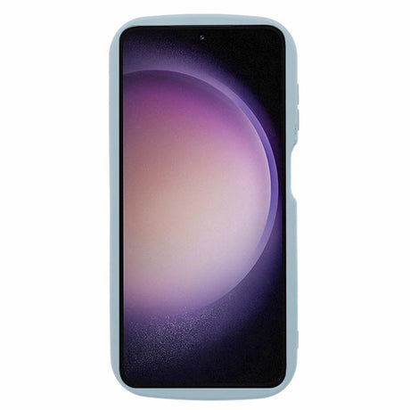 EIDERWOOD Samsung Galaxy S23 FE fleksibelt plastdeksel m. Bølgekanter - Blå