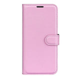 Xiaomi 13T / 13T Pro Litchi Leather Flip Cover m. Lommebok - Rosa