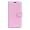 Xiaomi 13T / 13T Pro Litchi Leather Flip Cover m. Lommebok - Rosa
