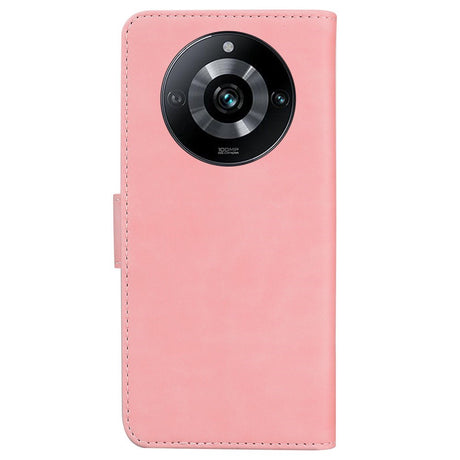 EIDERWOOD Realme 11 Pro+ 5G / 11 Pro 5G mykt flip-deksel i kunstskinn m. Lommebok - Rosa