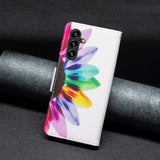 Samsung Galaxy A15 (5G) / A15 Lær Flip Deksel m. Lommebok- og stativfunksjon - Solsikke