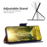 Samsung Galaxy A15 (5G) / A15 PU Litchi Leather Flip Cover m. Lommebok og stropp - blå