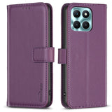 BINFEN flip-deksel i kunstskinn m. Kortholder og stativfunksjon - Honor X6a - Mørk lilla