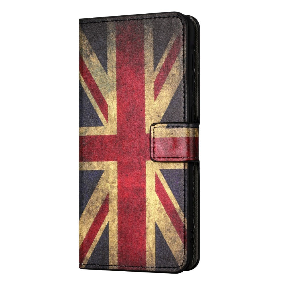 Samsung Galaxy A15 (5G) / A15 Lær Flip Deksel m. Veske og stående funksjon - Union Jack