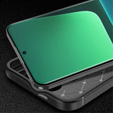 Xiaomi 14 Pro Carbon Fiber Fleksibelt Plastik Bagside Cover - Sort