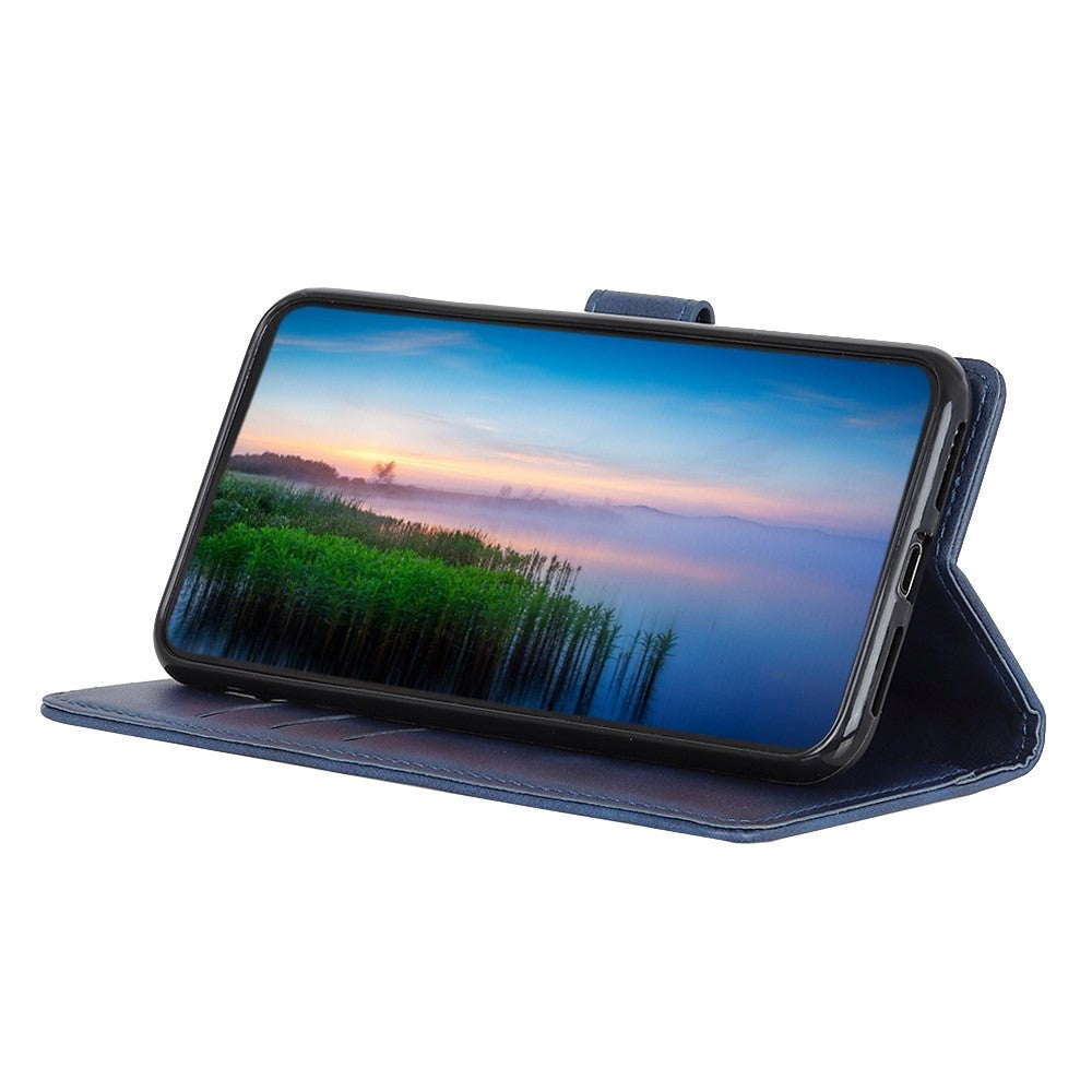 Samsung Galaxy A15 (5G) / A15 Lær Flip Deksel m. Lommebok - Mørkeblå