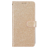 EIDERWOOD Motorola Moto G54 Leather Flip Cover m. Lommebok &amp; stropp - Glitter - Gull