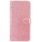 EIDERWOOD Motorola Moto G54 Leather Flip Cover m. Veske &amp; stropp - Glitter - Rose gull