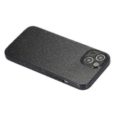 iPhone 15 fleksibelt plastdeksel m. Glitter - Svart