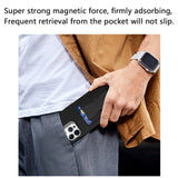 iPhone 15 Pro fleksibelt plastdeksel m. Kortholder &amp; Kickstand - Svart