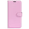 Samsung Galaxy A25 (5G) Litchi Leather Flip Cover m. Lommebok - Rosa