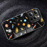 iPhone 15 Pro Pixel Series Craftsman Bakdeksel m. Pixelated Print - Svart