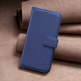 Samsung Galaxy S24 Ultra Artificial Leather Flip Cover m. Stativ og kortholder - blå