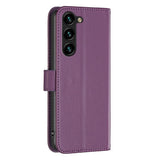 Samsung Galaxy S24+ (Plus) Kunst Læder Flip Cover m. Ståfunktion & Kortholder - Lilla