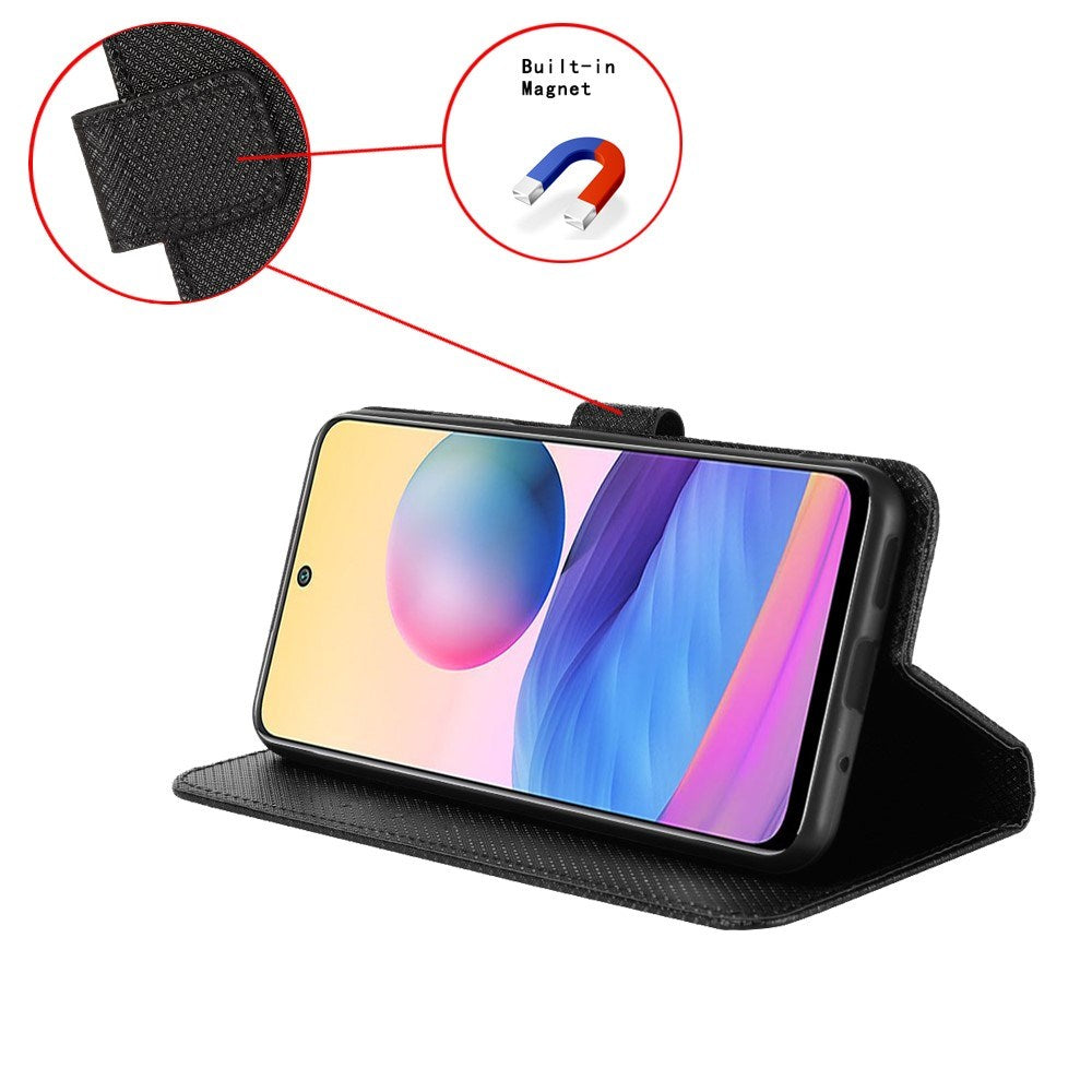 EIDERWOOD Xiaomi Redmi Note 13 Pro (5G) / Poco X6 Leather Flip Cover m. Stropp og tekstur - Svart