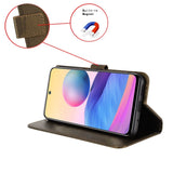 EIDERWOOD Xiaomi Redmi Note 13 Pro (5G) / Poco X6 Leather Flip Cover m. Stropp og tekstur - brun