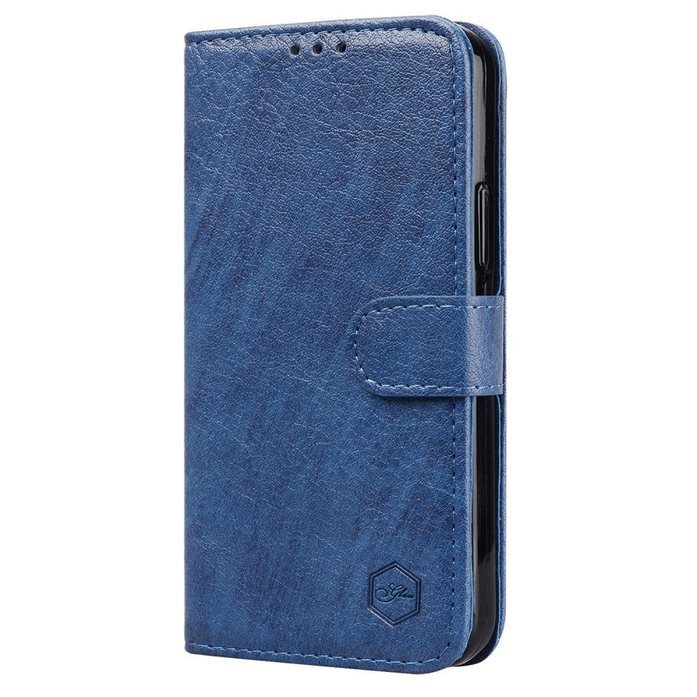 Samsung Galaxy A05s Neutral Leather Flip Cover m. Lommebok og stativfunksjon - blå