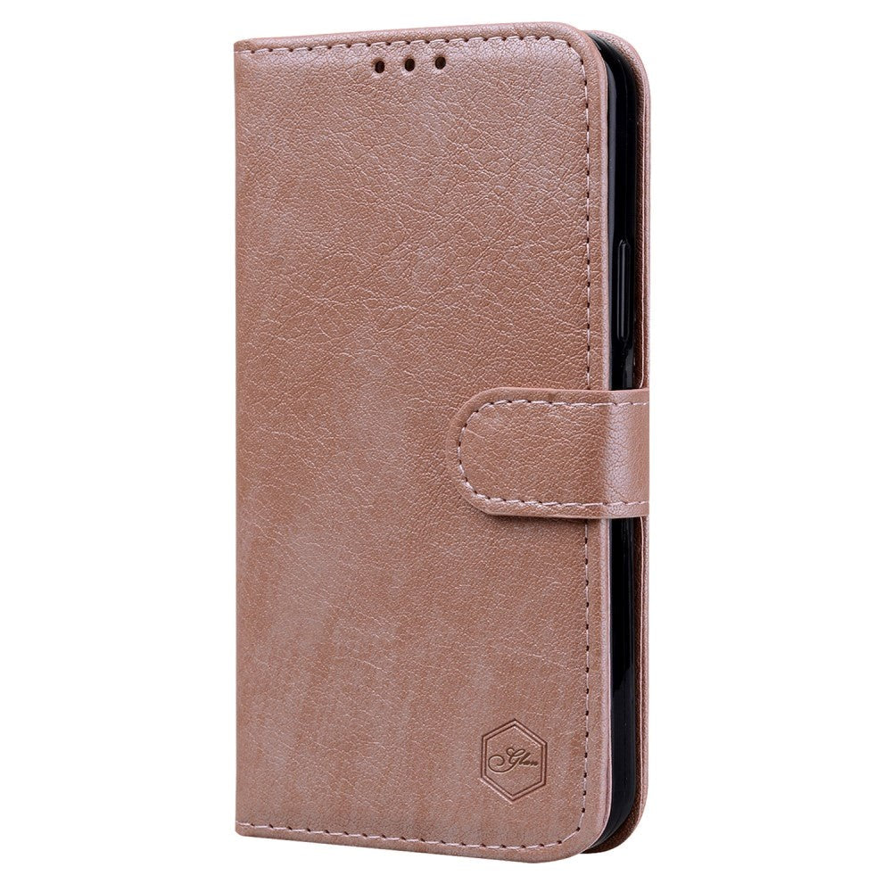 Samsung Galaxy A05s Neutral Leather Flip Cover m. Lommebok- og stativfunksjon - Rose gull