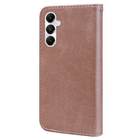 Samsung Galaxy A05s Neutral Leather Flip Cover m. Lommebok- og stativfunksjon - Rose gull