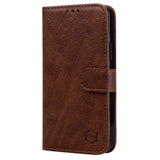 Samsung Galaxy A05s Neutral Leather Flip Cover m. Lommebok- og stativfunksjon - brun