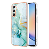 Samsung Galaxy A25 (5G) Hybrid Plastik Bagside Cover - Grøn Marmor