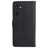 Samsung Galaxy A15 (5G) / A15 PU Leather Flip Cover m. Lommebok og stropp - Svart