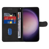Samsung Galaxy S24 Ultra PU Leather Flip Cover m. Lommebok og stropp - Svart