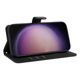 Samsung Galaxy S24 Ultra PU Leather Flip Cover m. Lommebok og stropp - Svart