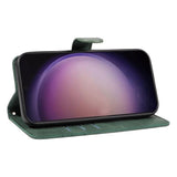 Samsung Galaxy S24 Ultra PU Læder Flip Cover m. Pung & Strop - Grøn