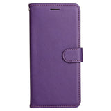Samsung Galaxy S24 Ultra Leather Flip Cover m. Veske og stropp - Lilla