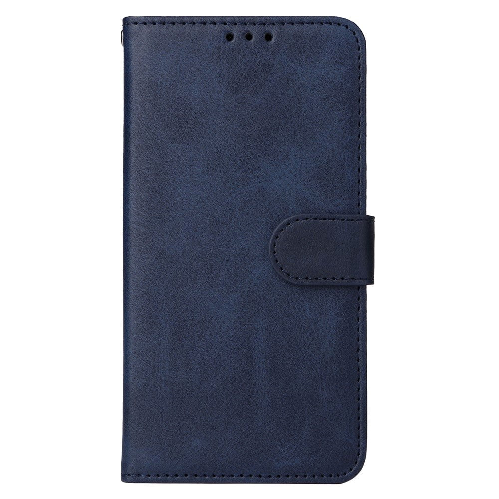 Samsung Galaxy A15 (5G) / A15 Kunstlæder Flip Cover m. Pung og Strop - Blå
