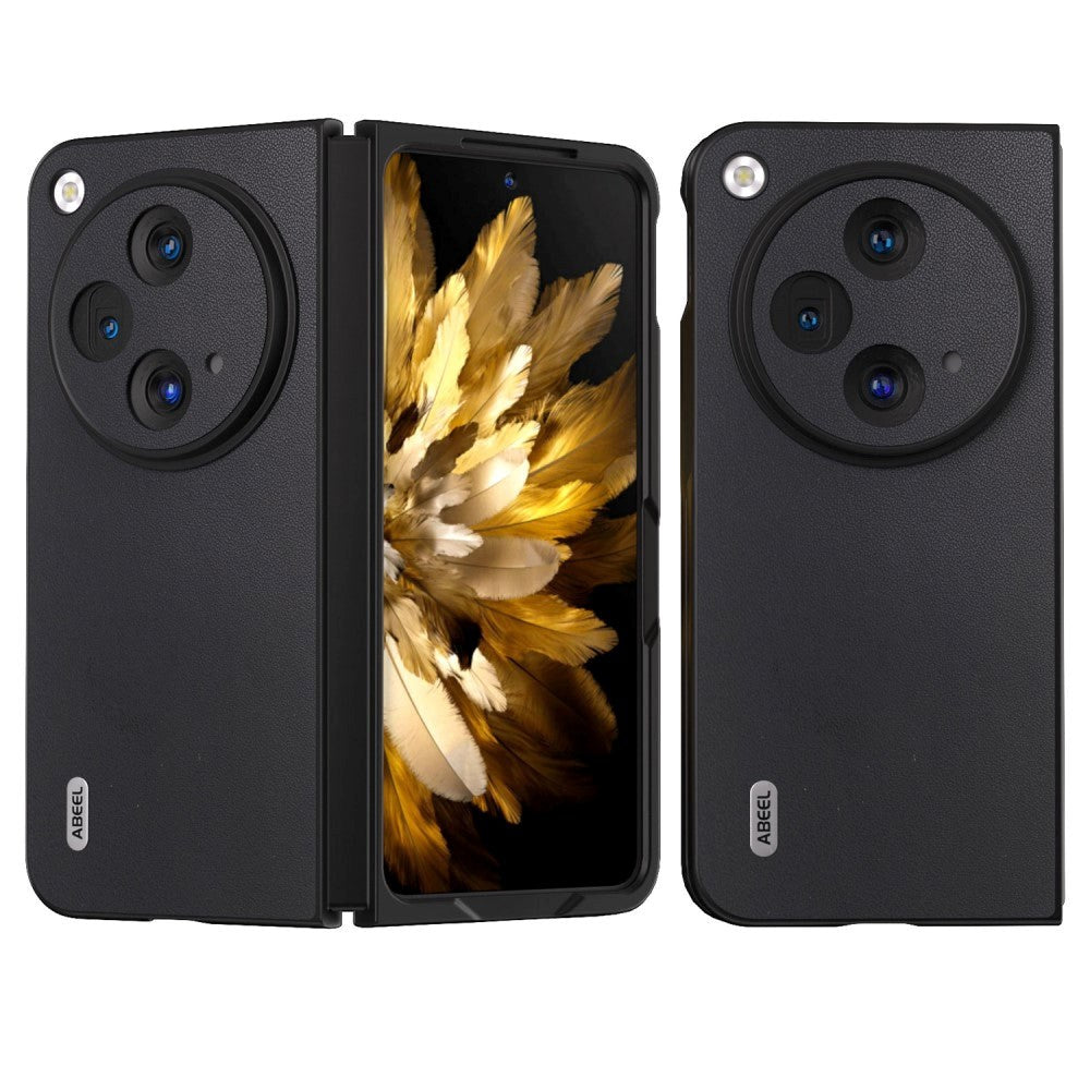 OnePlus åpent skinnbelagt plastbakdeksel - svart