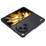 OnePlus åpent skinnbelagt plastbakdeksel - svart