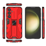 Samsung Galaxy S24+ (Plus) Craftsman Bakdeksel m. Stativ - Rød