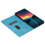 Samsung Galaxy A15 (5G) / A15 Lær Flip Deksel m. Lommebok - Glitter - Blå