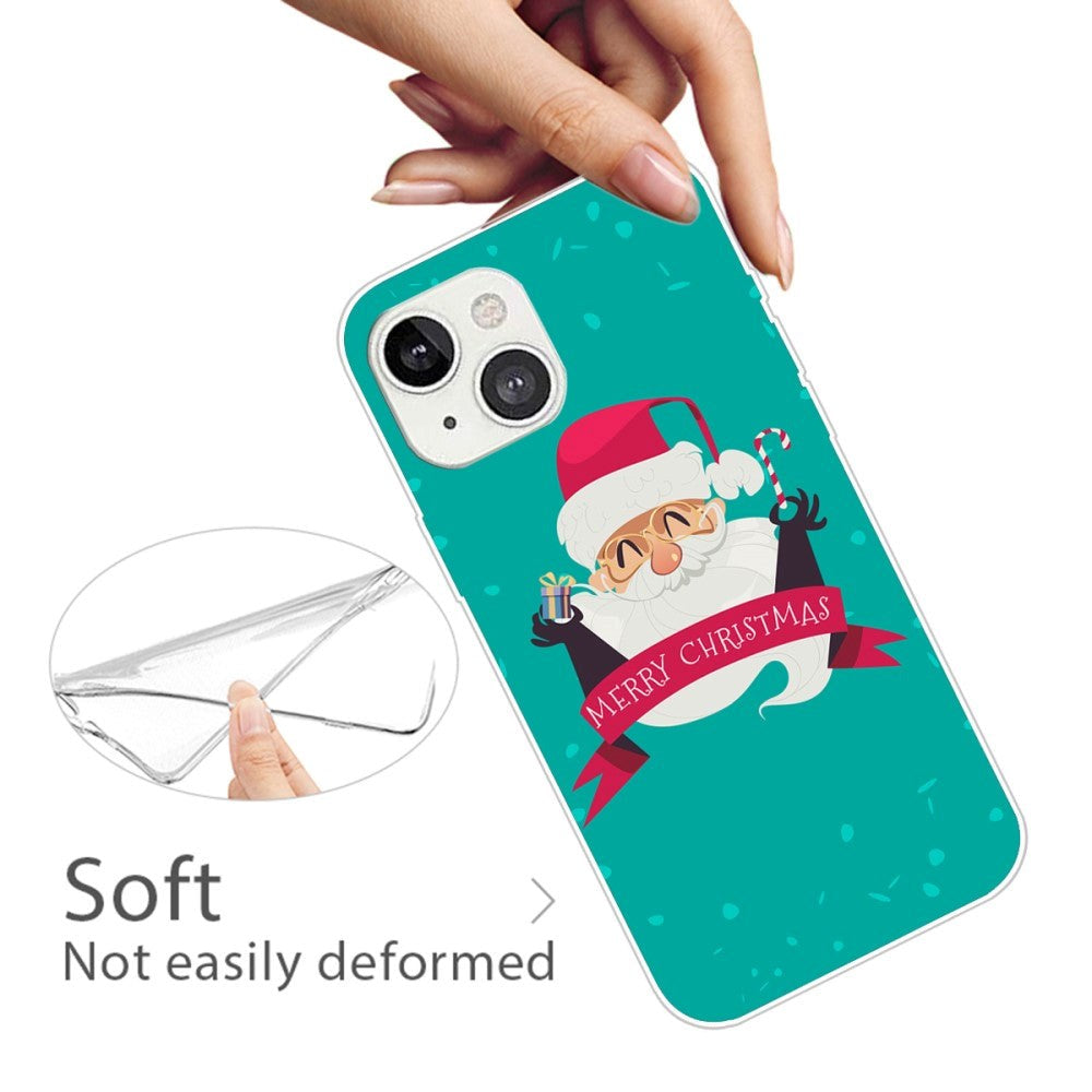 iPhone 15 Plus fleksibelt plastdeksel Jul - God jul - Glad julenisse