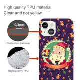 iPhone 15 Fleksibelt Juledeksel i plastbak - God jul - Julenissen og julegodteri