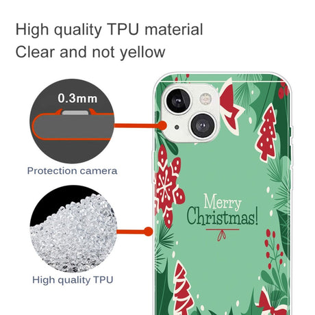 iPhone 15 fleksibelt plastdeksel Jul - God jul - Juleelementer