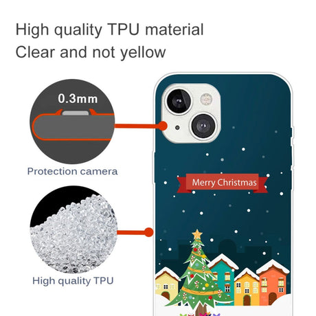 iPhone 15 Fleksibelt plastdeksel Jul - God jul - Juleby